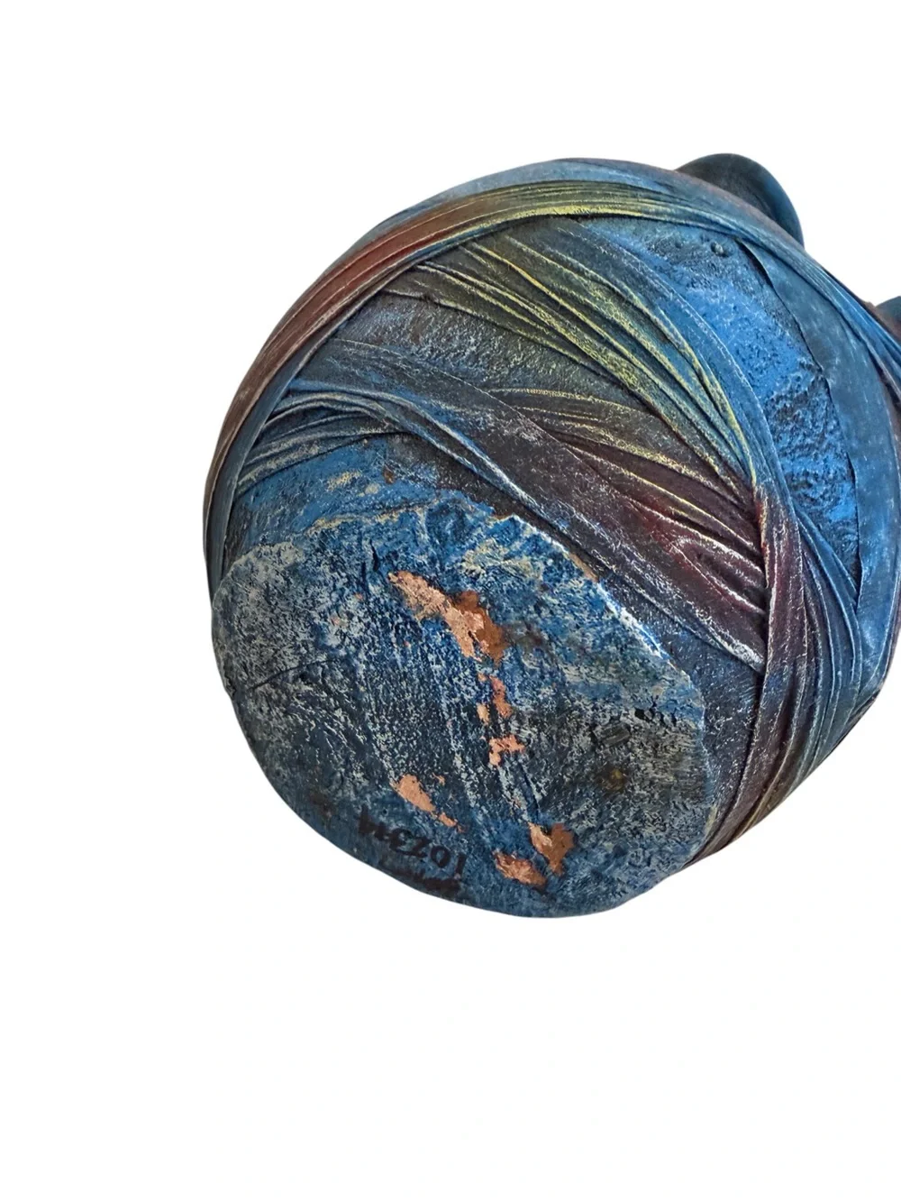 Blue Multicolor Decorative Ceramic Vase by